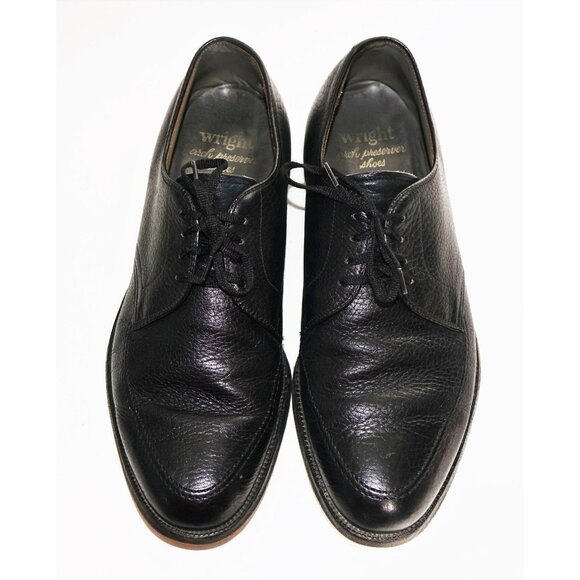 Vintage E.T. Wright Arch Preserver Black Pebble Grain Leather Oxfords Shoes Men\' main image 4